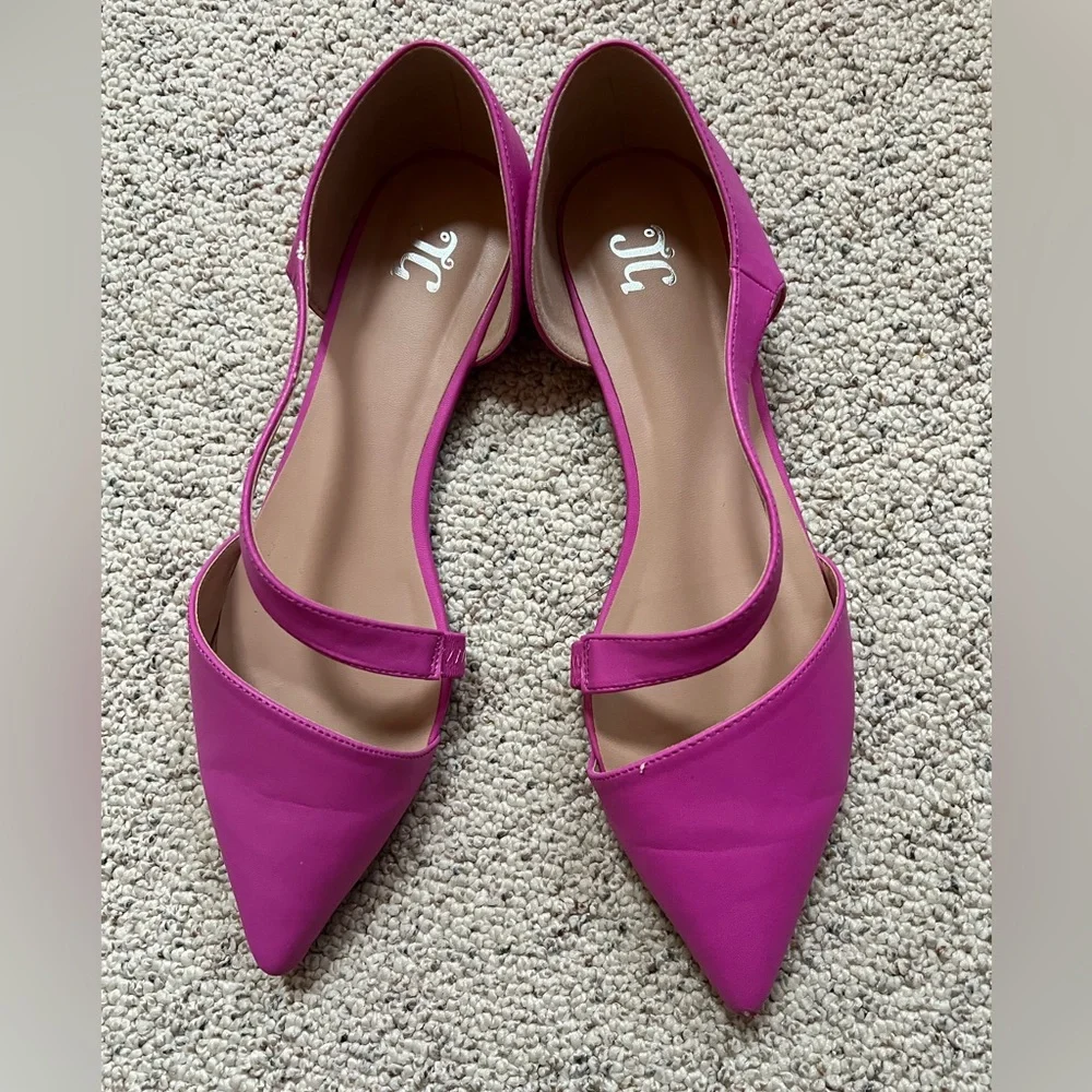 Journee Collection Pink Flats Sz 11